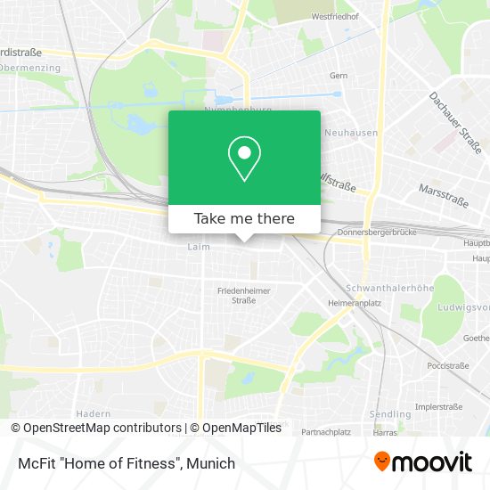 McFit "Home of Fitness" map