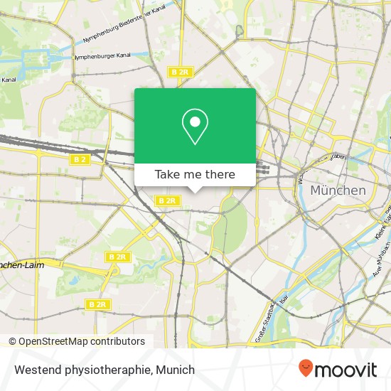 Westend physiotheraphie map