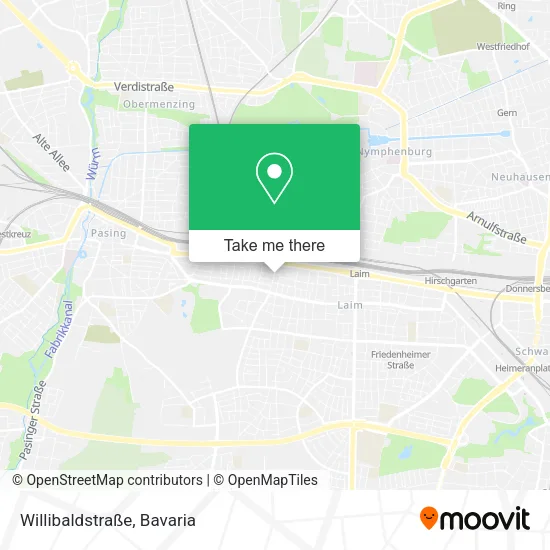 Карта Willibaldstraße