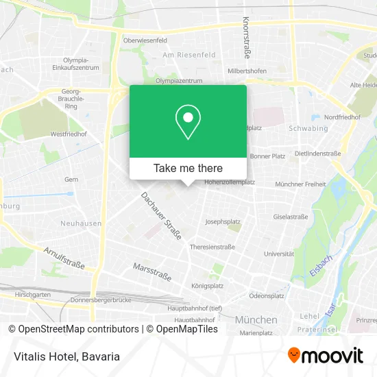 Карта Vitalis Hotel