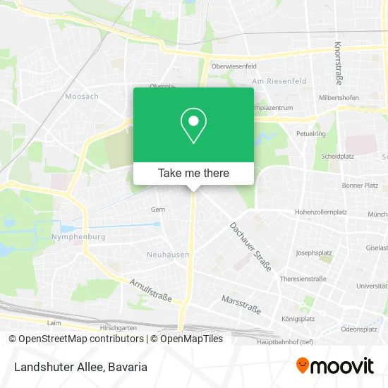 Карта Landshuter Allee
