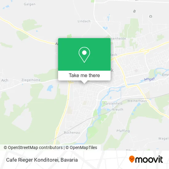 Карта Cafe Rieger Konditorei