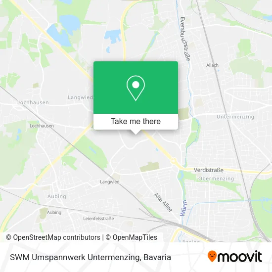 Карта SWM Umspannwerk Untermenzing