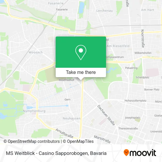 Карта MS Weitblick - Casino Sapporobogen