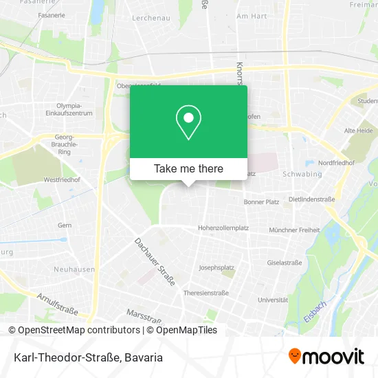 Карта Karl-Theodor-Straße