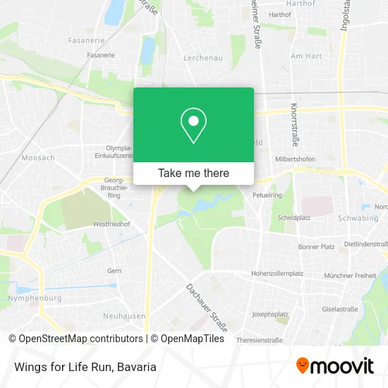 Wings for Life Run map