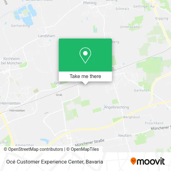 Карта Océ Customer Experience Center