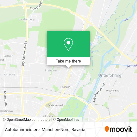 Карта Autobahnmeisterei München-Nord