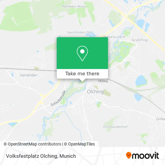 Карта Volksfestplatz Olching