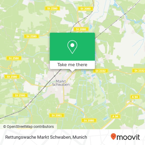 Карта Rettungswache Markt Schwaben