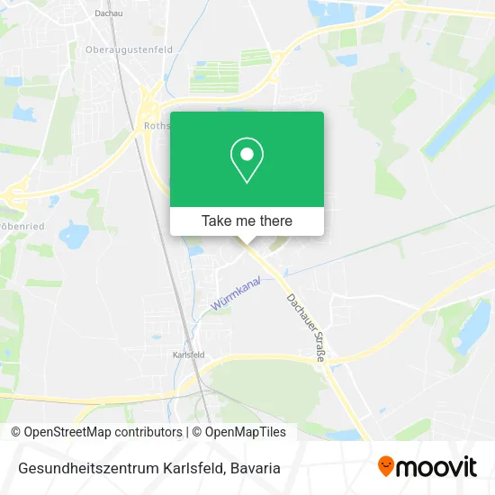 Карта Gesundheitszentrum Karlsfeld