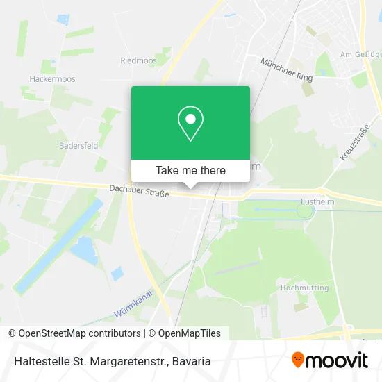 Карта Haltestelle St. Margaretenstr.