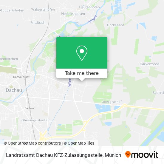 Landratsamt Dachau KFZ-Zulassungsstelle map
