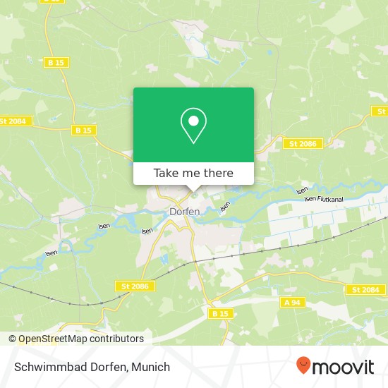 Schwimmbad Dorfen map