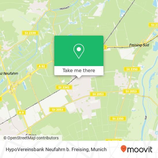 HypoVereinsbank Neufahrn b. Freising map