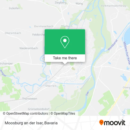 Карта Moosburg an der Isar