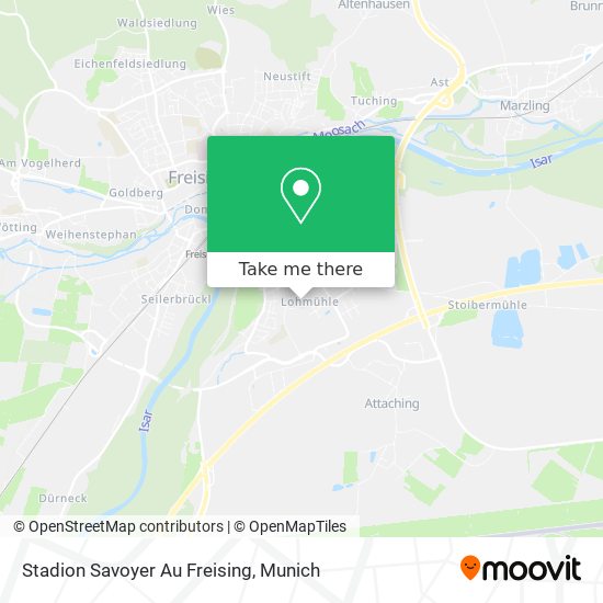 Stadion Savoyer Au Freising map