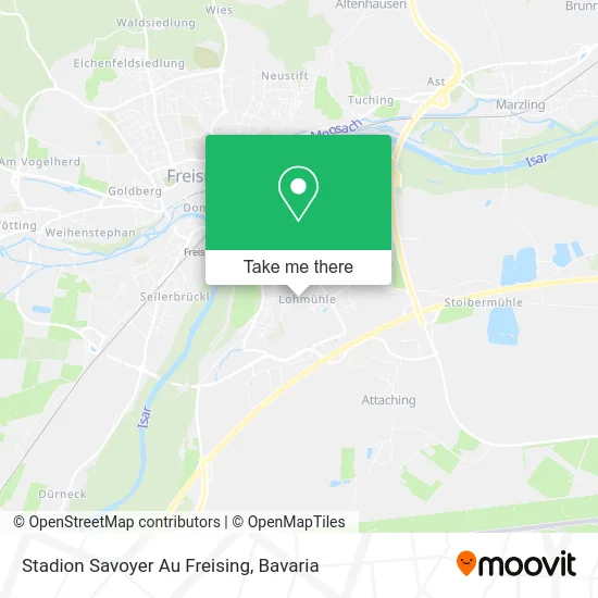 Карта Stadion Savoyer Au Freising