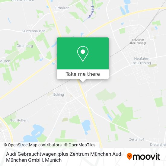 Audi Gebrauchtwagen :plus Zentrum München Audi München GmbH map