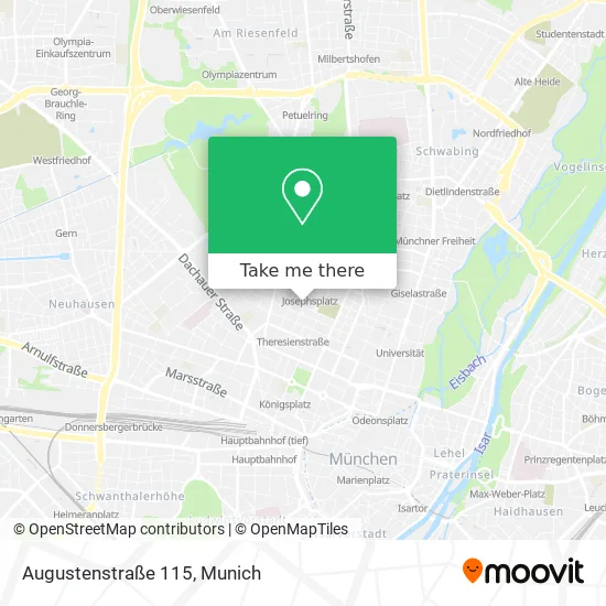 Карта Augustenstraße 115