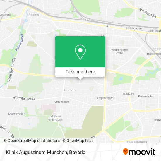 Карта Klinik Augustinum München