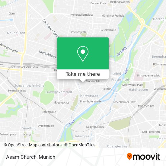 Asam Church map