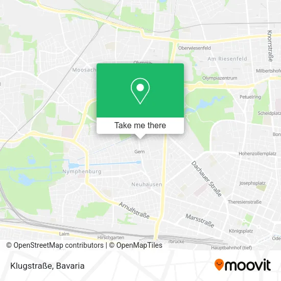 Карта Klugstraße