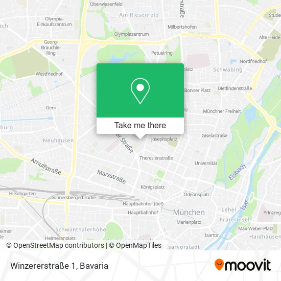 Карта Winzererstraße 1