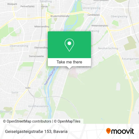 Карта Geiselgasteigstraße 153