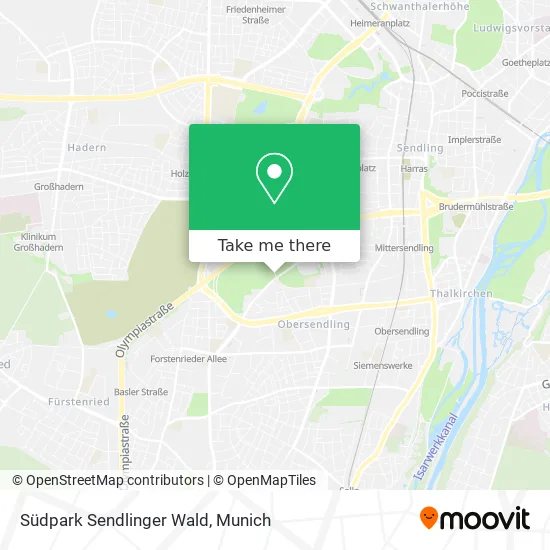 Карта Südpark Sendlinger Wald