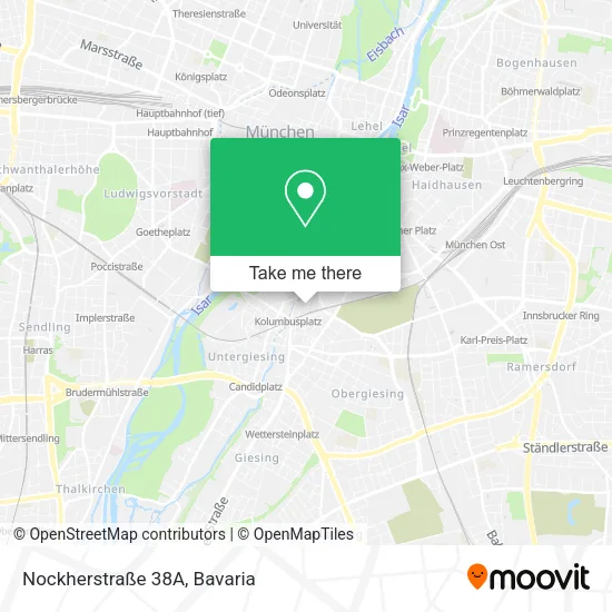 Карта Nockherstraße 38A