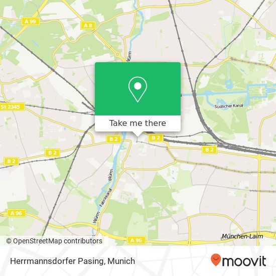 Herrmannsdorfer Pasing map