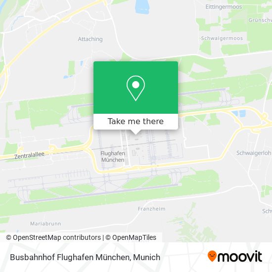 Busbahnhof Flughafen München map