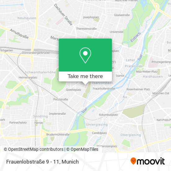Frauenlobstraße 9 - 11 map