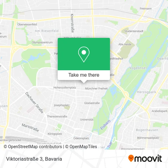 Карта Viktoriastraße 3