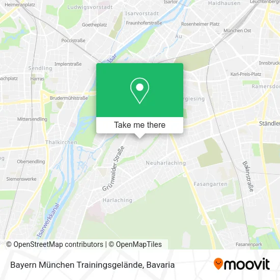 Карта Bayern München Trainingsgelände
