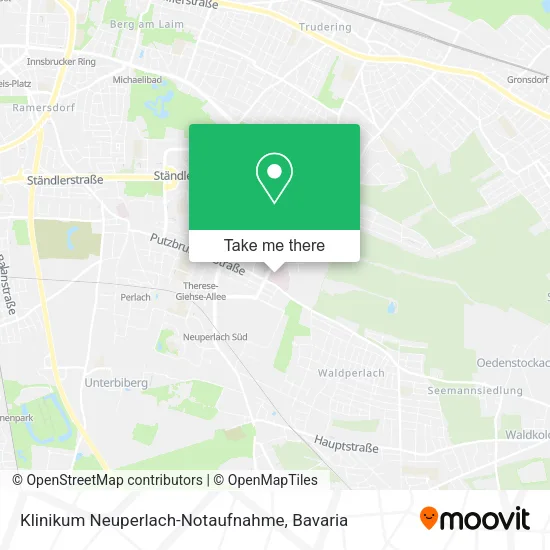 Карта Klinikum Neuperlach-Notaufnahme