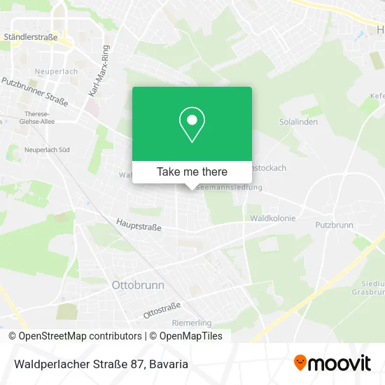 Карта Waldperlacher Straße 87