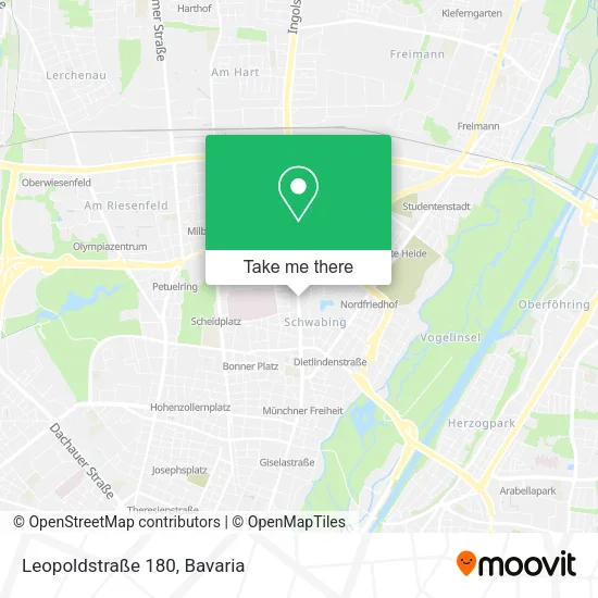 Карта Leopoldstraße 180