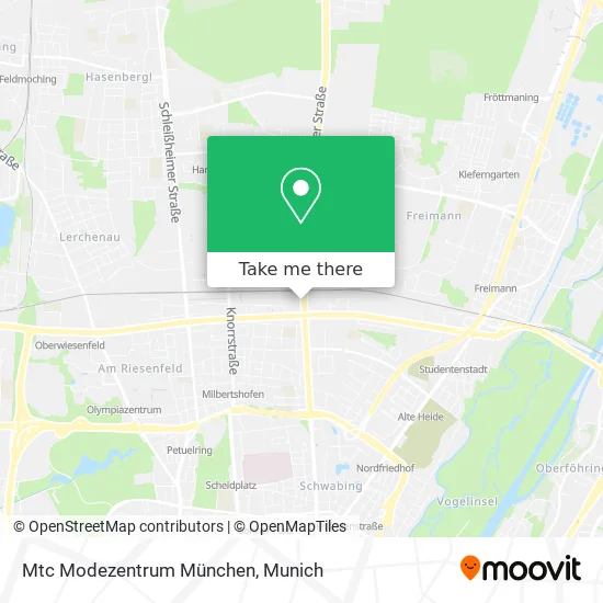 Карта Mtc Modezentrum München