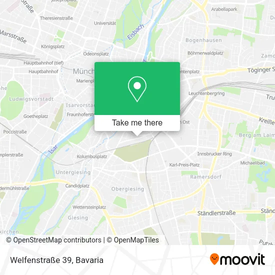 Карта Welfenstraße 39