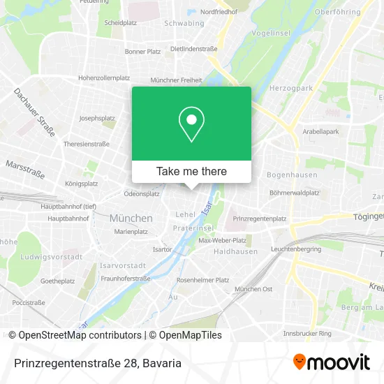 Карта Prinzregentenstraße 28
