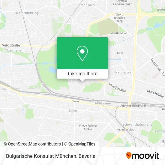 Карта Bulgarische Konsulat München