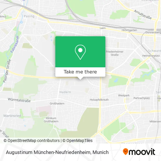Карта Augustinum München-Neufriedenheim
