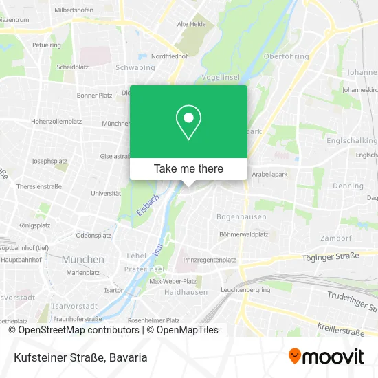 Карта Kufsteiner Straße