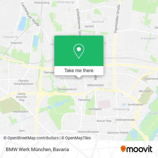 BMW Werk München map