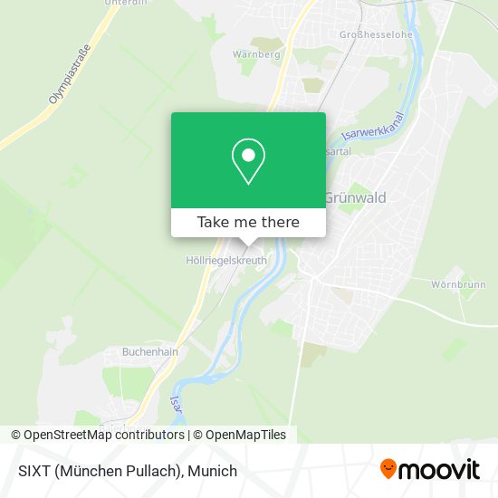 SIXT (München Pullach) map
