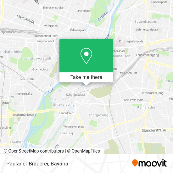 Карта Paulaner Brauerei