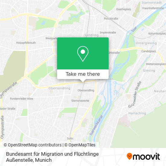 Bundesamt für Migration und Flüchtlinge Außenstelle map