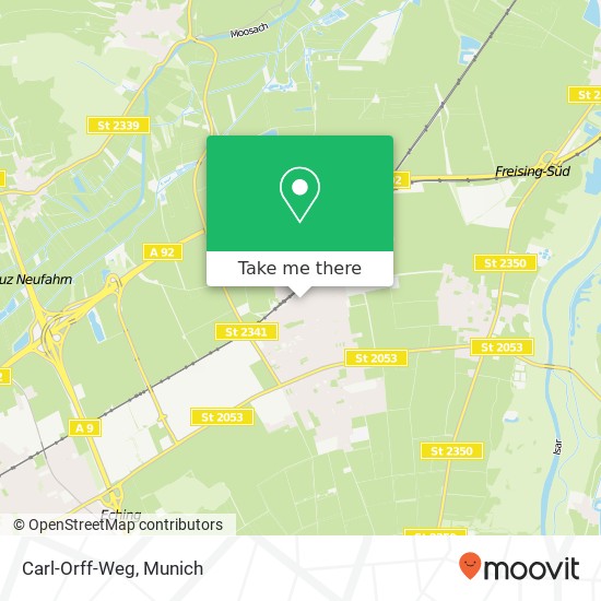Carl-Orff-Weg map